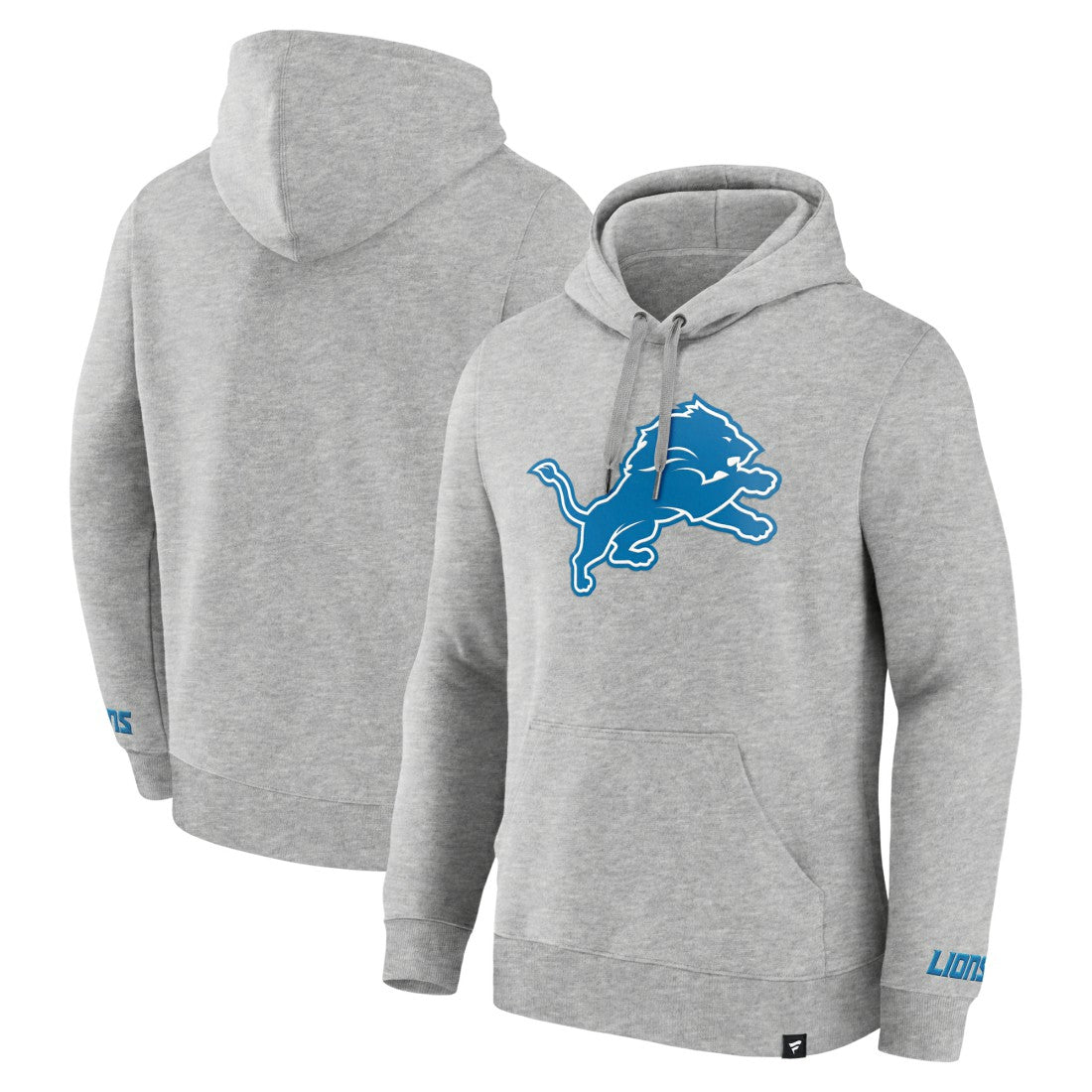 Detroit Lions Legacy Fleece Pullover Hoodie Heather Gray