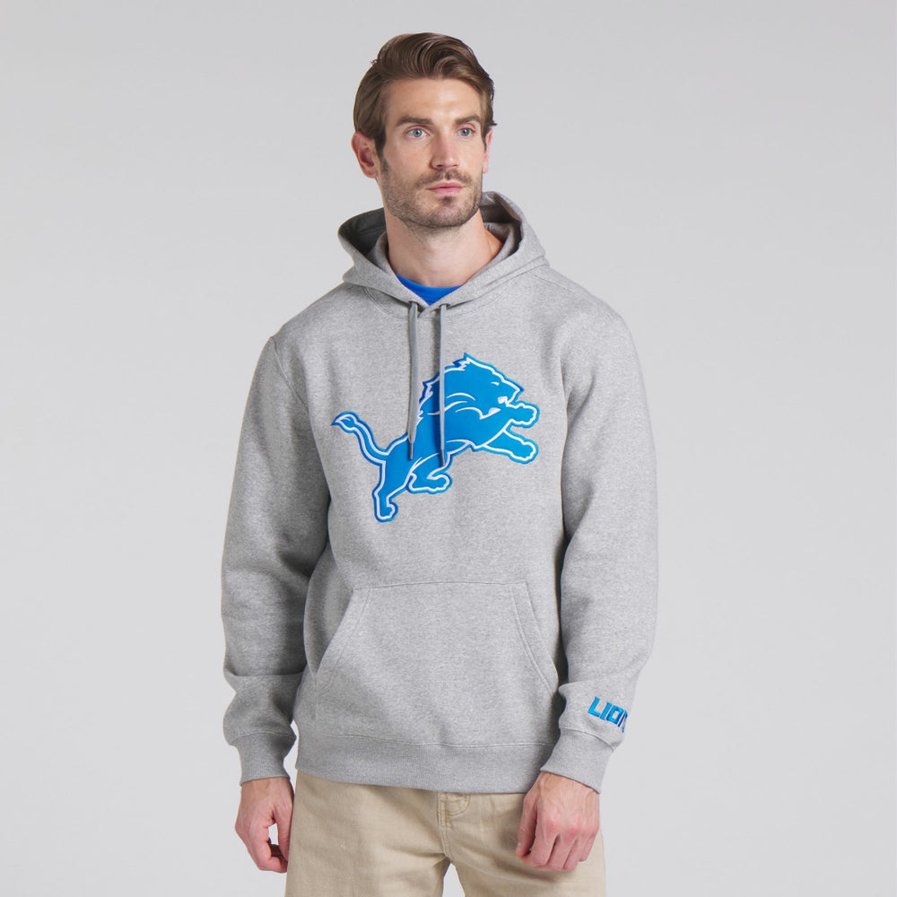 Detroit Lions Legacy Fleece Pullover Hoodie Heather Gray