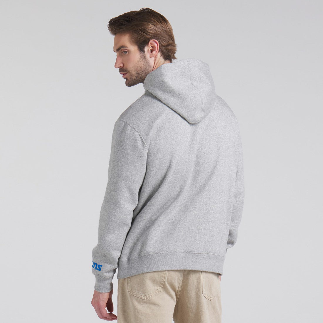 Detroit Lions Legacy Fleece Pullover Hoodie Heather Gray