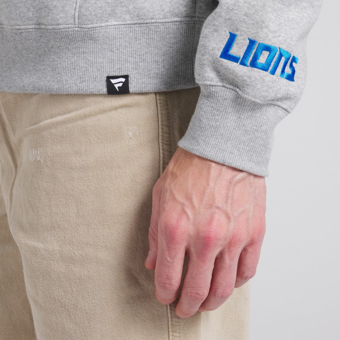 Detroit Lions Legacy Fleece Pullover Hoodie Heather Gray