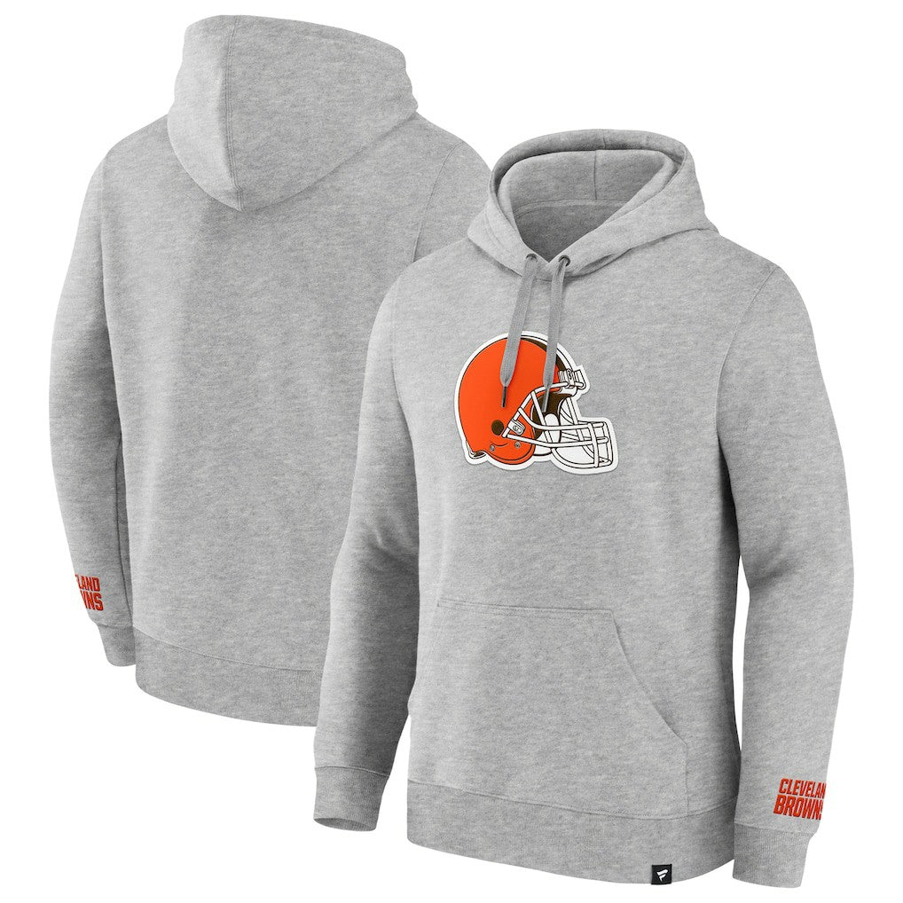 Cleveland Browns Legacy Fleece Pullover Hoodie Heather Gray