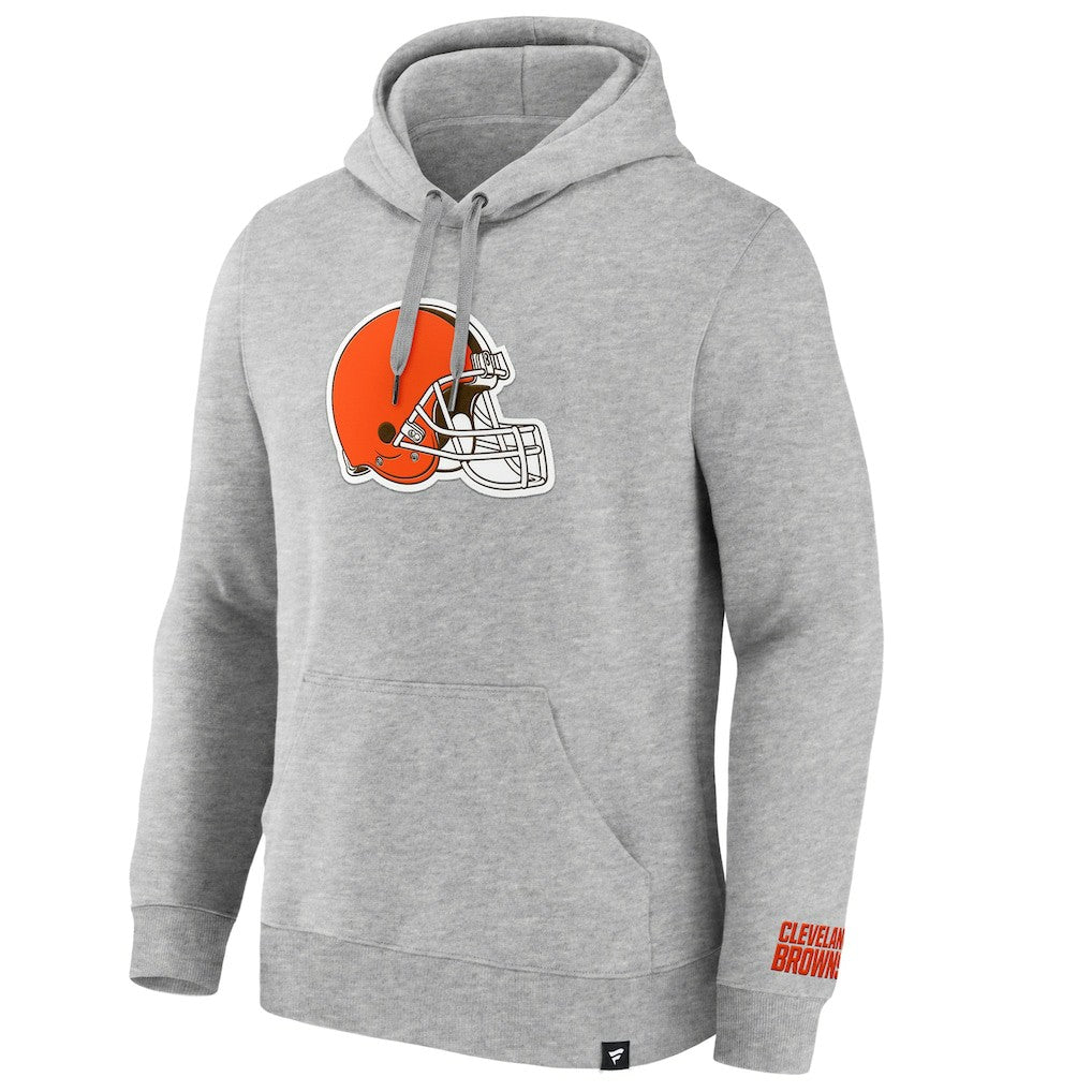 Cleveland Browns Legacy Fleece Pullover Hoodie Heather Gray