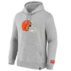 Cleveland Browns Legacy Fleece Pullover Hoodie Heather Gray