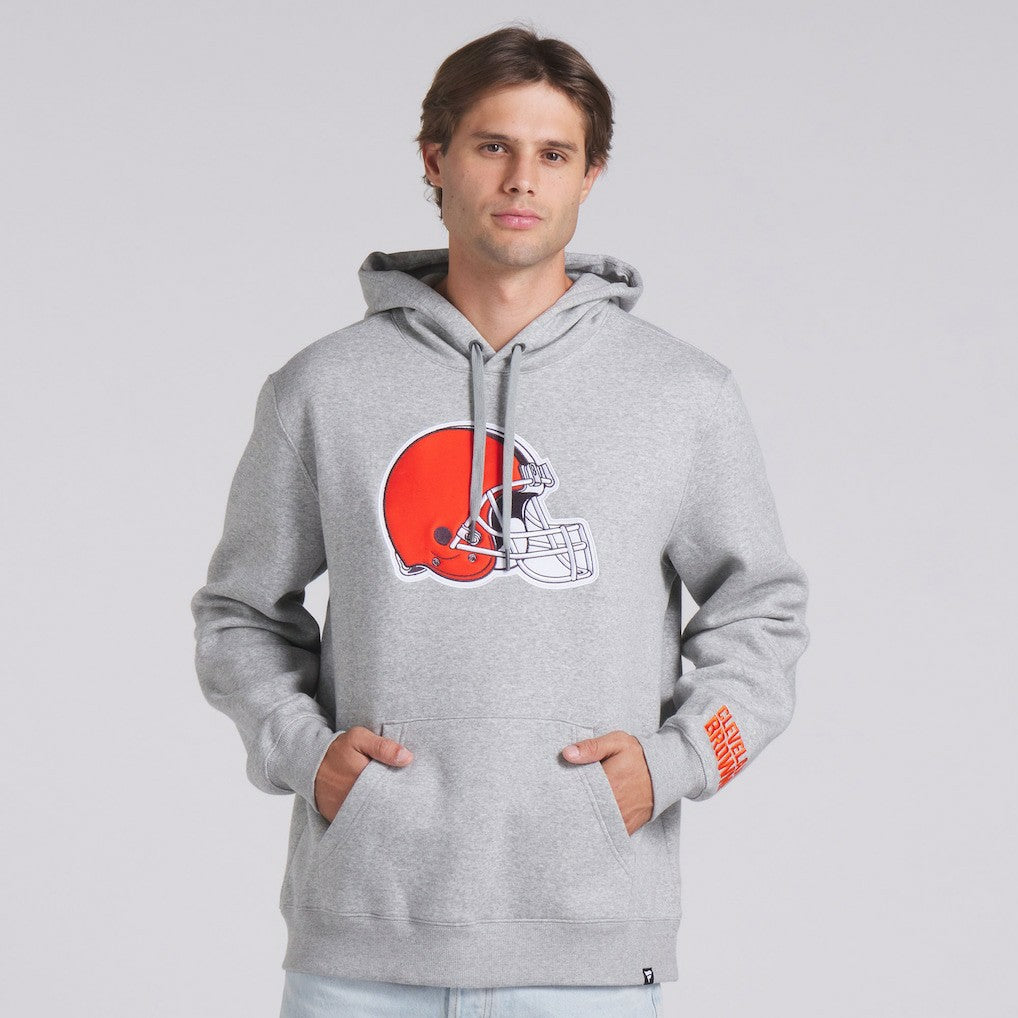 Cleveland Browns Legacy Fleece Pullover Hoodie Heather Gray