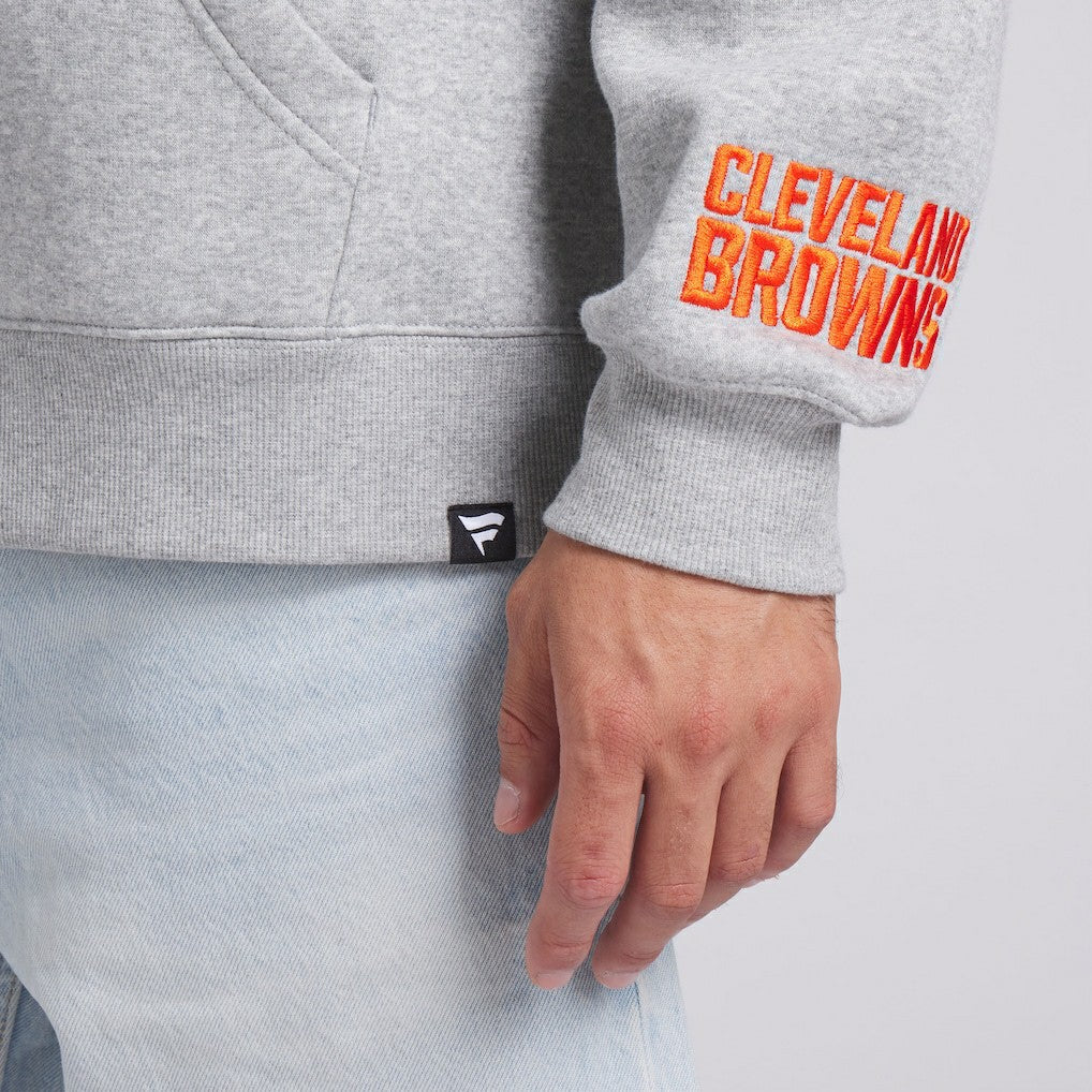 Cleveland Browns Legacy Fleece Pullover Hoodie Heather Gray