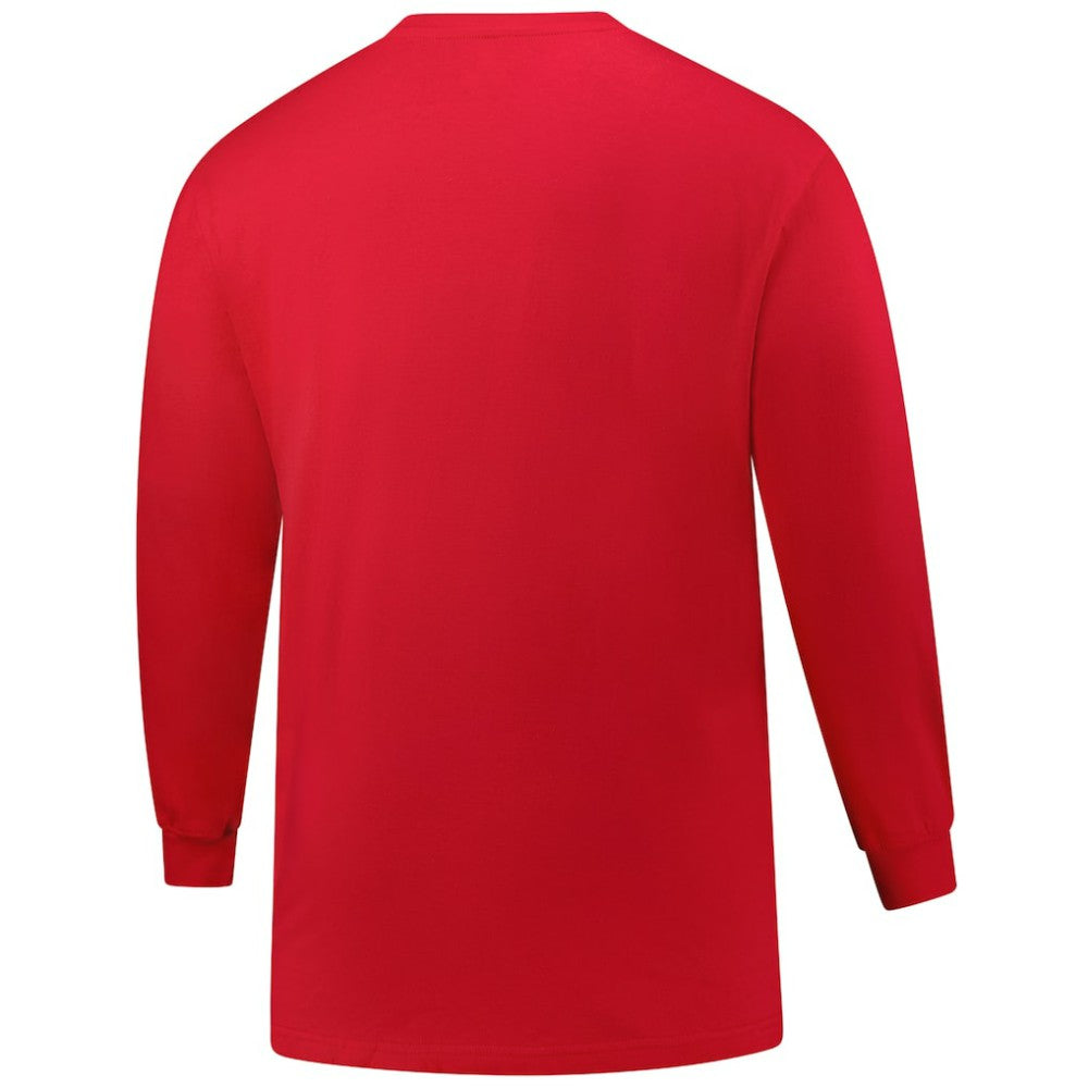 Texas Rangers Profile Big & Tall Two-Hit Long Sleeve T-Shirt - Red T-shirts