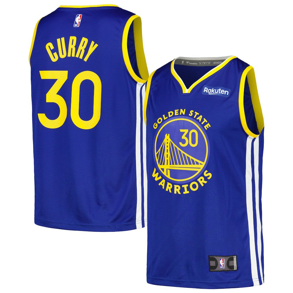 Stephen Curry Golden State Warriors Fast Break Player Badge Jersey Royal