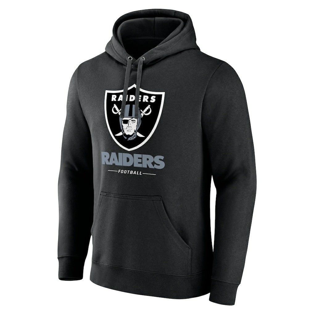 Las Vegas Raiders Team Lockup Pullover Hoodie Black