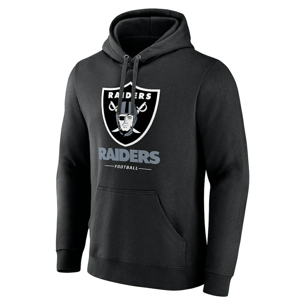 Las Vegas Raiders Team Lockup Pullover Hoodie Black