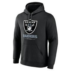 Las Vegas Raiders Team Lockup Pullover Hoodie Black