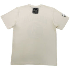 Brooklyn Nets NBA x Two Hype Unisex Culture & Hoops T-Shirt - Cream