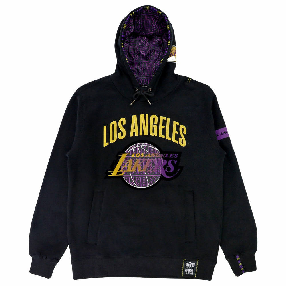 Los Angeles Lakers NBA x Two Hype Unisex Culture & Hoops Heavyweight Pullover Hoodie - Black