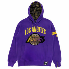 Los Angeles Lakers NBA x Two Hype Unisex Culture & Hoops Heavyweight Pullover Hoodie - Purple