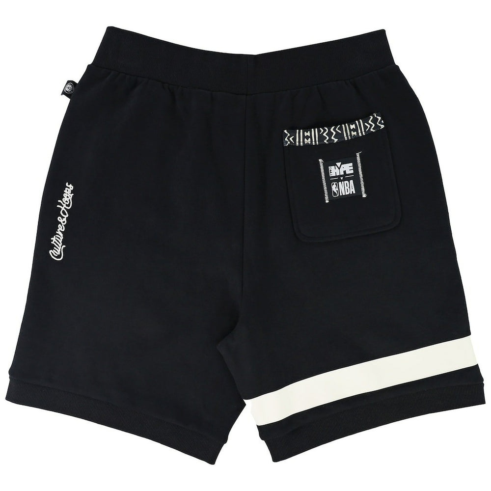 Brooklyn Nets NBA x Two Hype Unisex Culture & Hoops Premium Classic Fleece Shorts - Black
