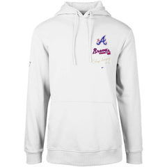 Atlanta Braves Levelwear City Connect Podium Baseline Pullover Hoodie - White Hoodies