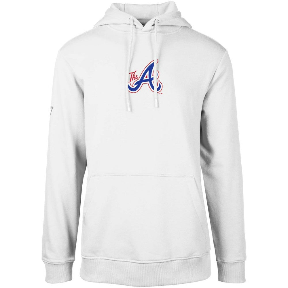 Atlanta Braves Levelwear City Connect Podium Core 2.0 Pullover Hoodie - White Hoodies