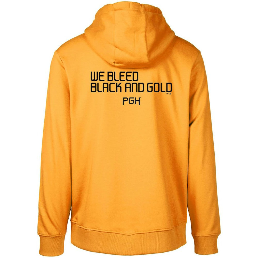 Pittsburgh Pirates Levelwear City Connect Podium Core 2.0 Pullover Hoodie - Gold Hoodies