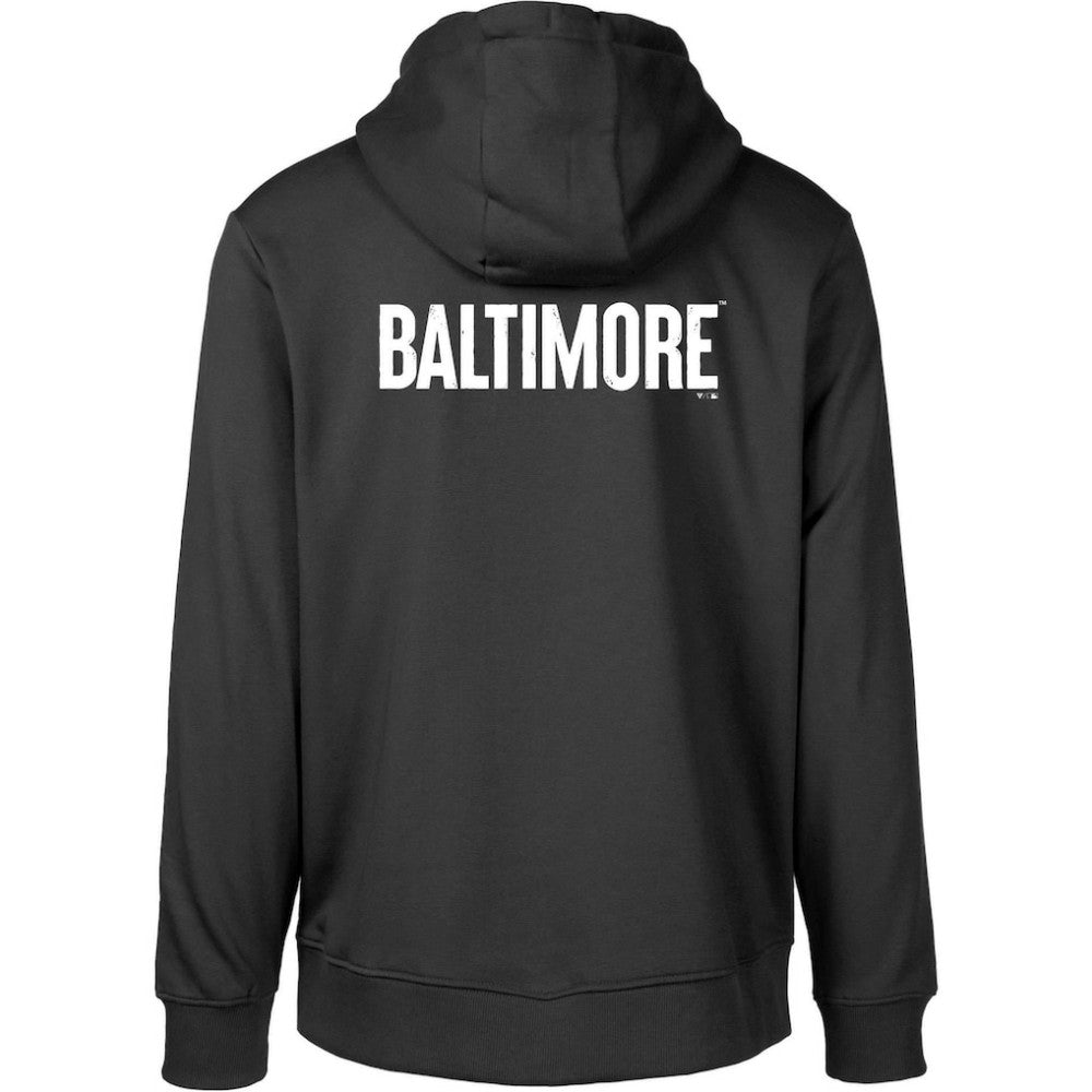 Baltimore Orioles Levelwear City Connect Podium Core 2.0 Pullover Hoodie - Black Hoodies