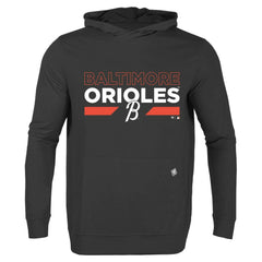 Baltimore Orioles Levelwear City Connect Relay No Hitter Pullover Hoodie - Black Hoodies