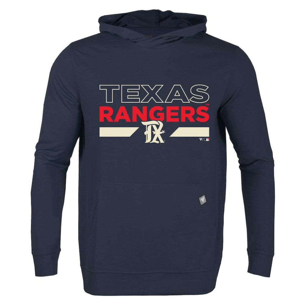 Texas Rangers Levelwear City Connect Relay No Hitter Pullover Hoodie - Navy Hoodies