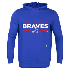 Atlanta Braves Levelwear City Connect Relay No Hitter Pullover Hoodie - Royal Hoodies