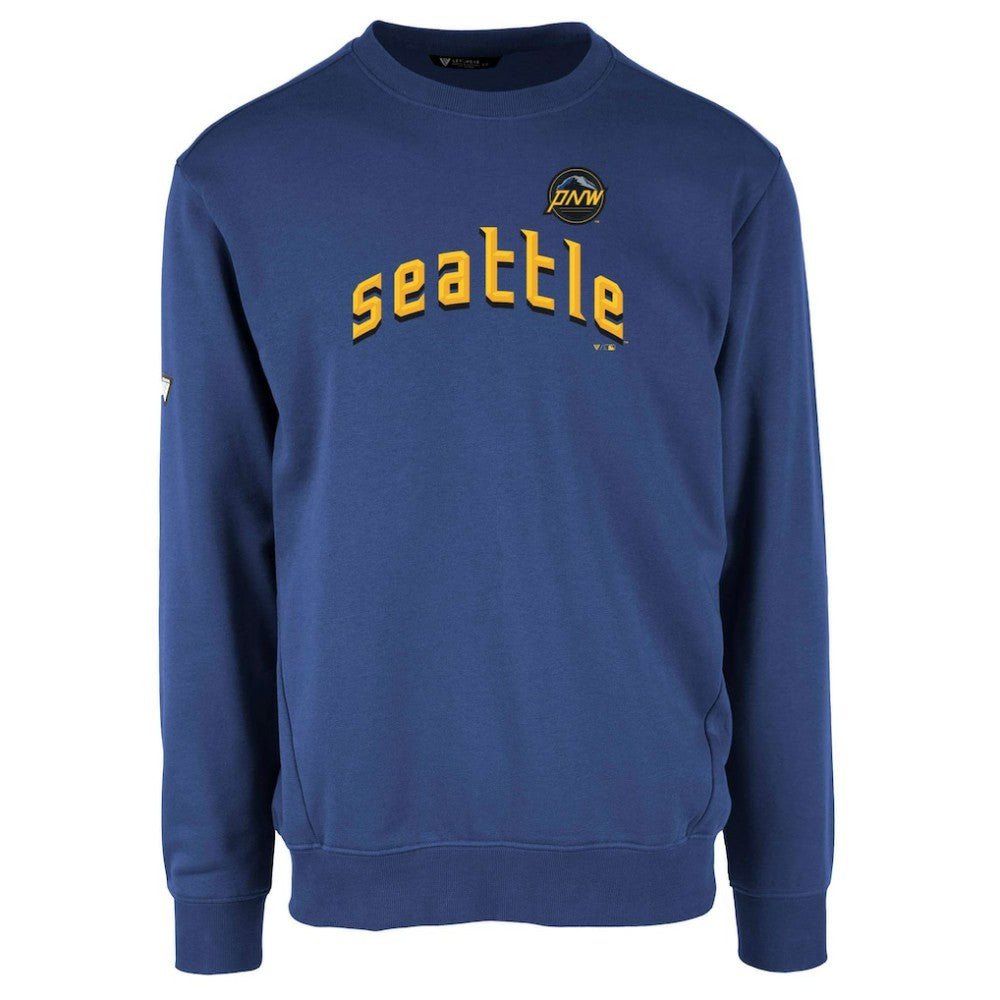 Seattle Mariners Levelwear City Connect Zane Core Logo Pullover Sweatshirt - Royal Pullover