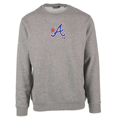 Atlanta Braves Levelwear City Connect Zane Core Logo Pullover Sweatshirt - Gray Pullover