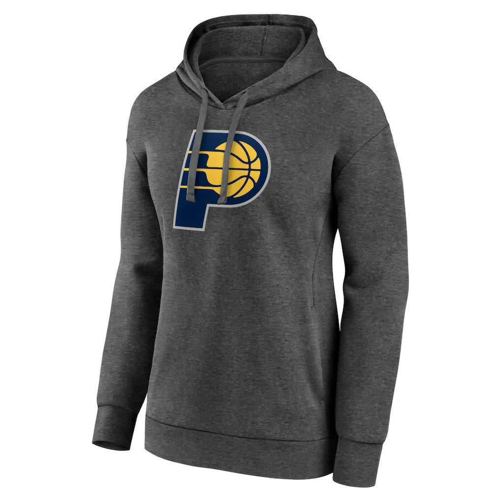 Indiana Pacers Women's Primary Logo Pullover Hoodie Charcoal