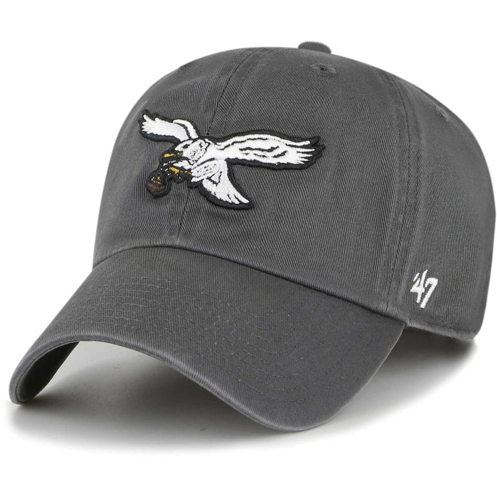 Philadelphia Eagles '47 Clean Up Adjustable Hat Charcoal