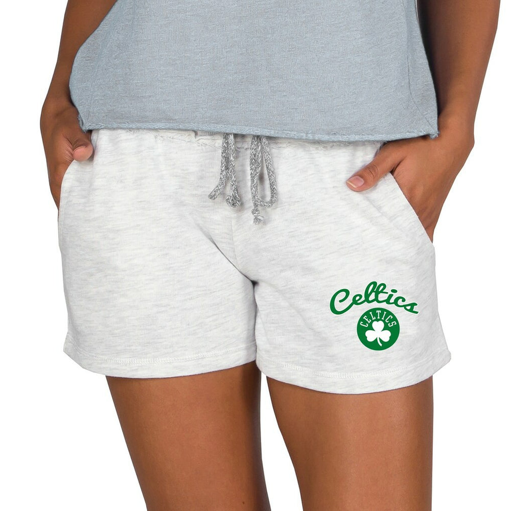 Boston Celtics Concepts Sport Women's Mainstream Terry Lounge Shorts Cream