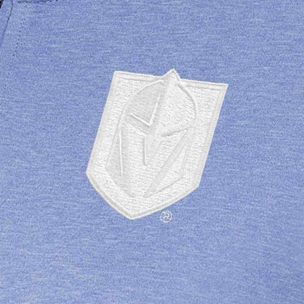 NHL Vegas Golden Knights Antigua Women's White Logo Mentor Quarter-Zip Jacket - Lavender