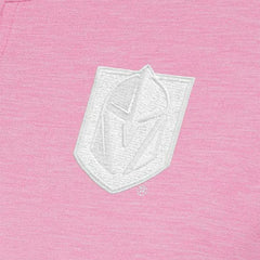 NHL Vegas Golden Knights Antigua Women's White Logo Mentor Quarter-Zip Jacket - Pink