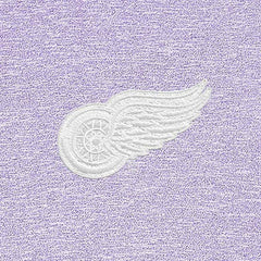 NHL Detroit Red Wings Antigua White Logo Hunk Quarter-Zip Pullover - Lavender