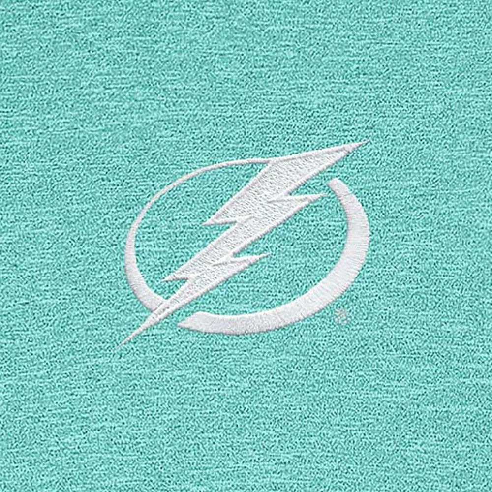 NHL Tampa Bay Lightning Antigua White Logo Hunk Quarter-Zip Pullover - Mint