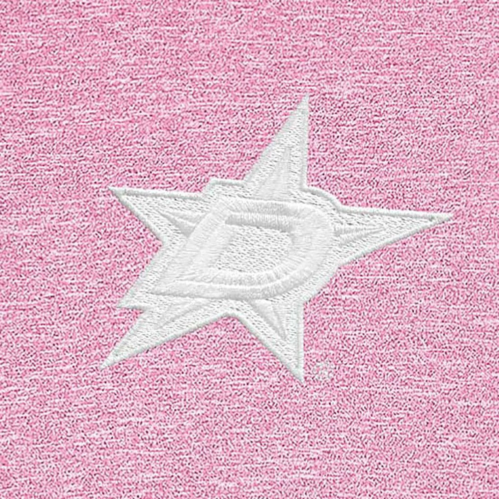 NHL Dallas Stars Antigua White Logo Hunk Quarter-Zip Pullover - Pink