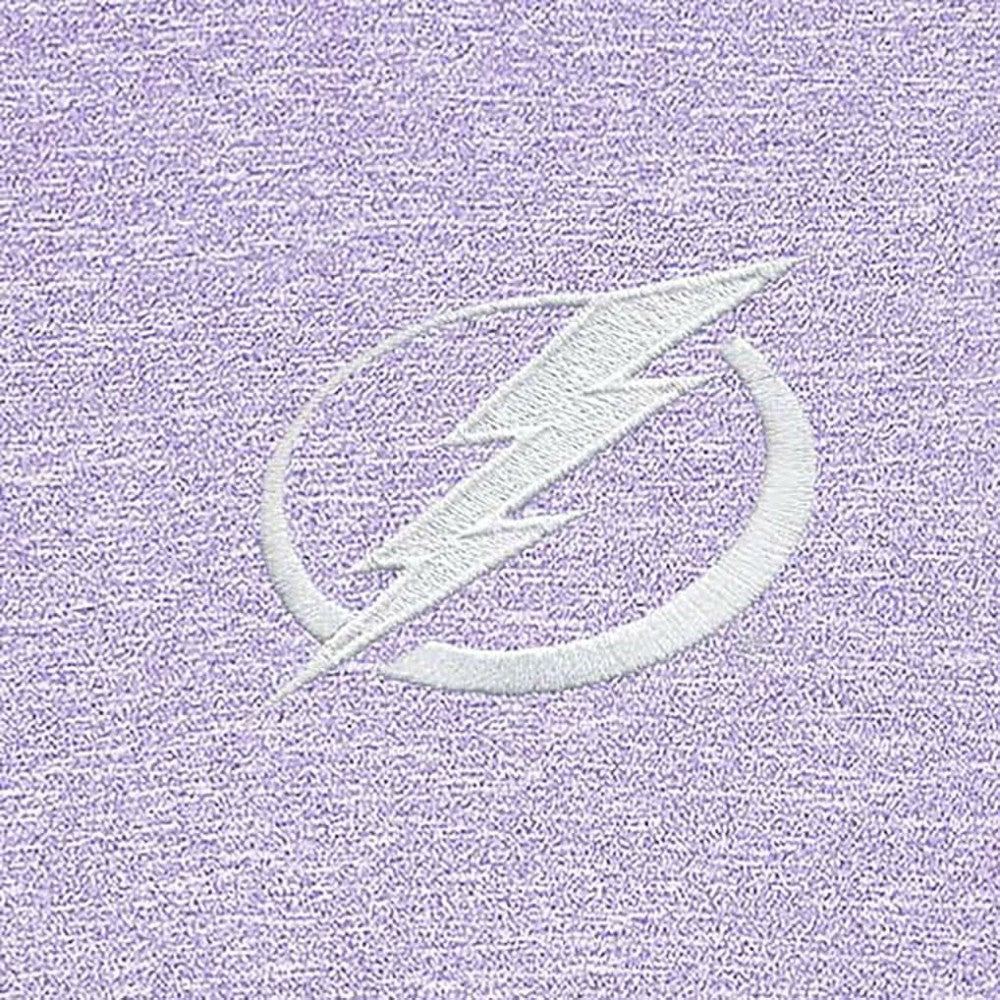 NHL Tampa Bay Lightning Antigua White Logo Hunk Quarter-Zip Pullover - Lavender