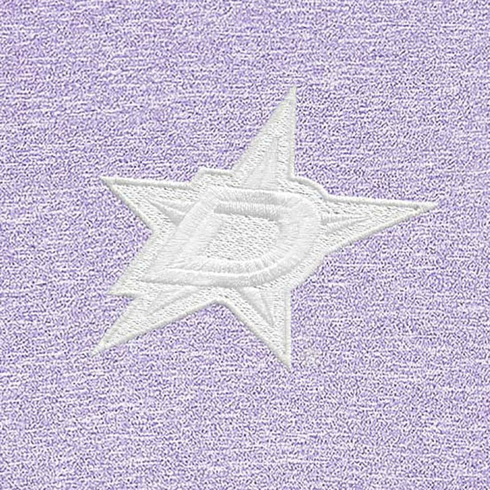 NHL Dallas Stars Antigua White Logo Hunk Quarter-Zip Pullover - Lavender