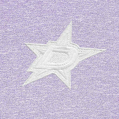 NHL Dallas Stars Antigua White Logo Hunk Quarter-Zip Pullover - Lavender
