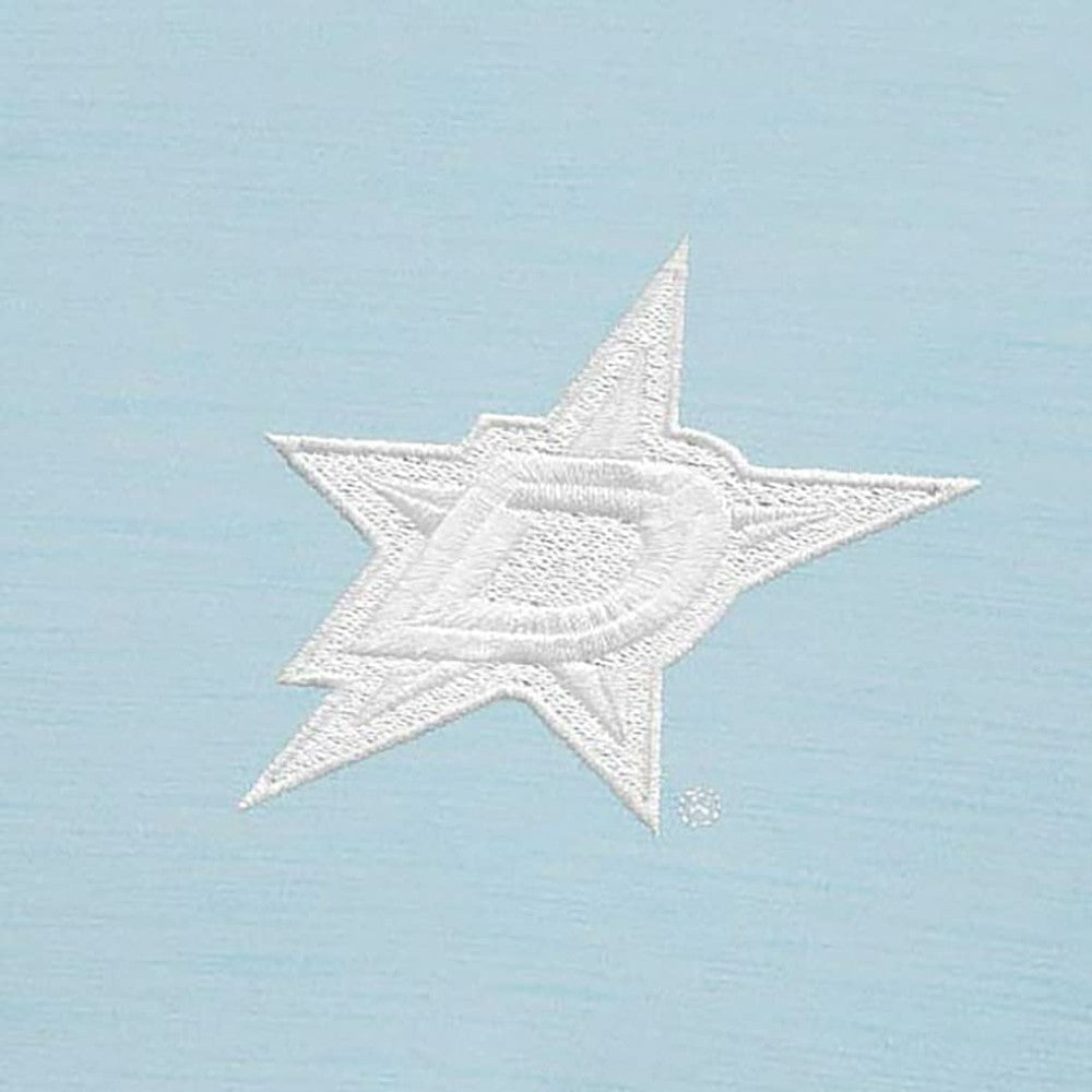NHL Dallas Stars Antigua White Logo Bright Quarter-Zip Pullover - Powder Blue