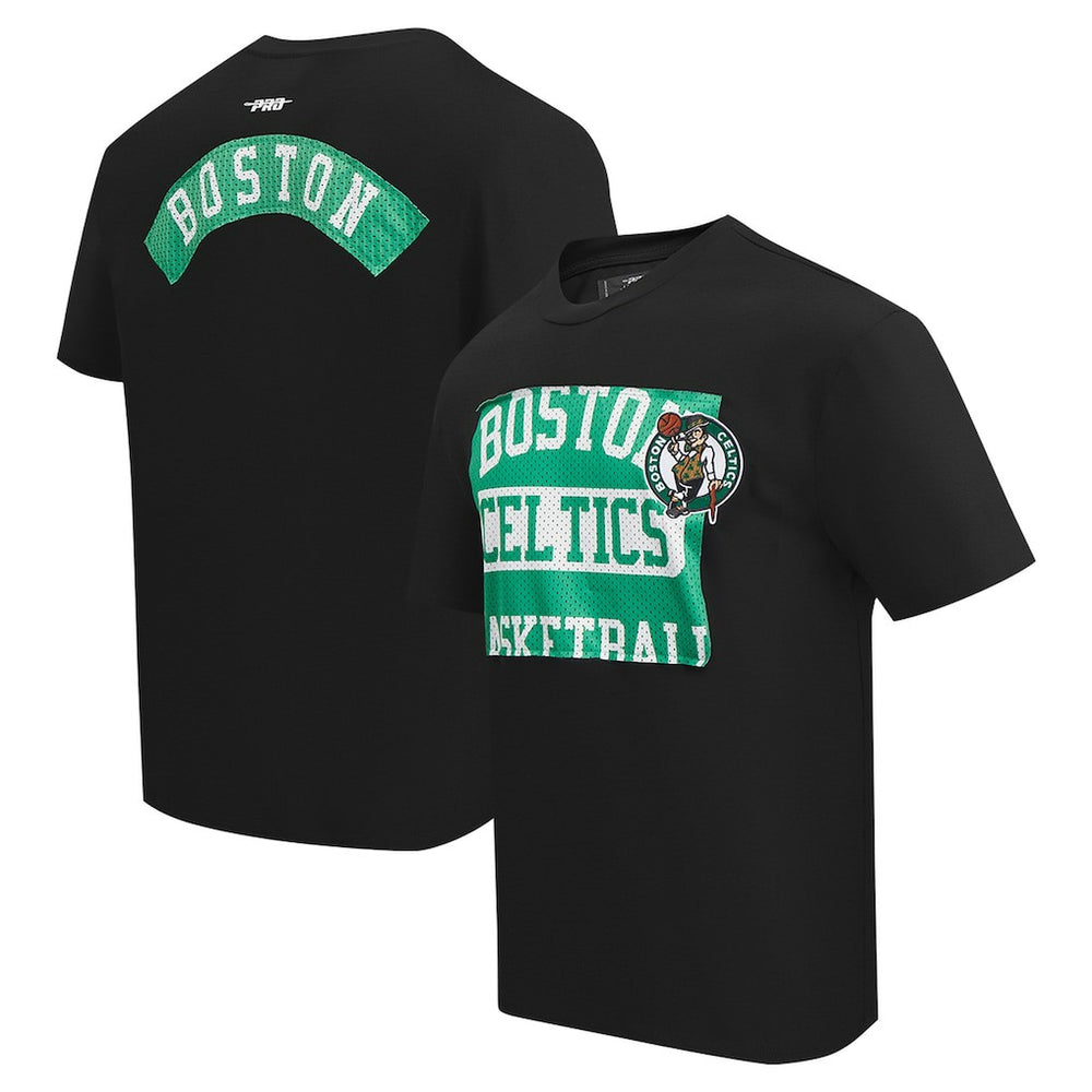 Boston Celtics Pro Standard Made To Play Drop Shoulder T-Shirt Black