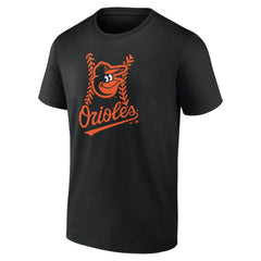 Baltimore Orioles Personalized Name & Number Fastball T-Shirt - Black T-shirts