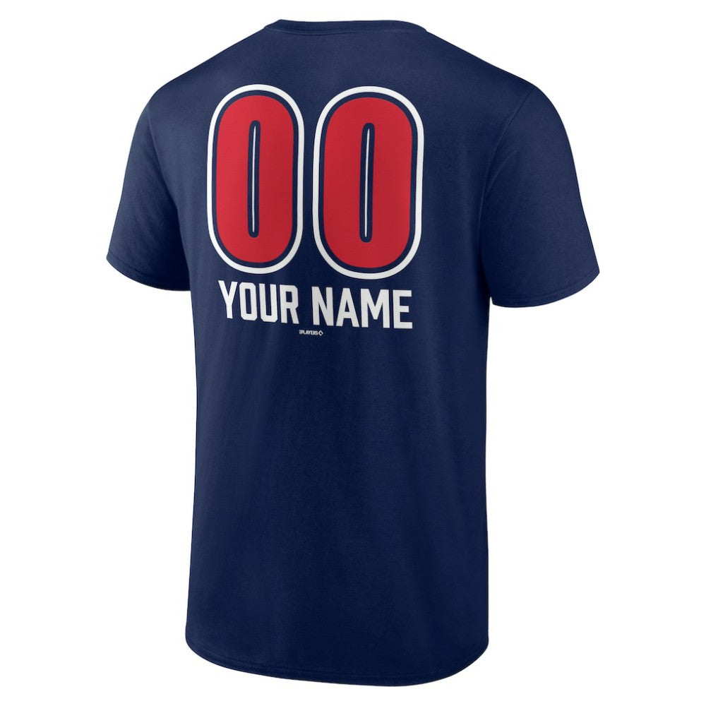 Boston Red Sox Personalized Name & Number Fastball T-Shirt - Navy T-shirts
