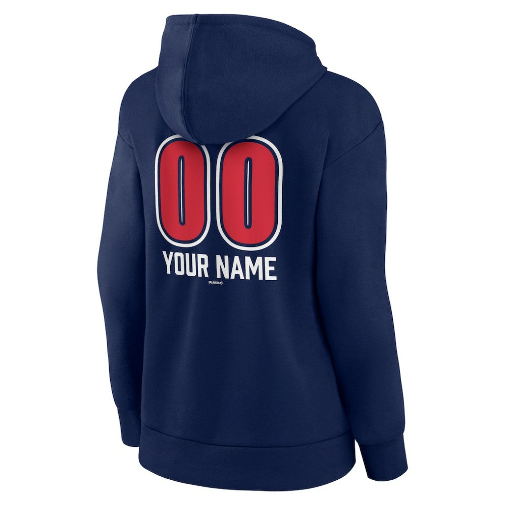 Boston Red Sox Women's Personalized Name & Number Fastball Pullover Hoodie - Navy Hoodies