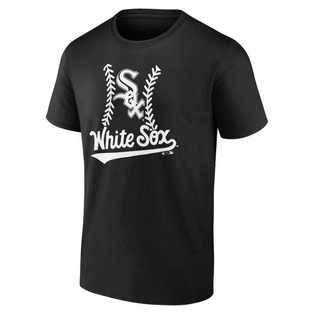 Chicago White Sox Personalized Name & Number Fastball T-Shirt - Black T-shirts