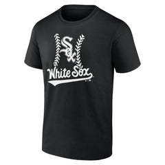 Chicago White Sox Personalized Name & Number Fastball T-Shirt - Black T-shirts