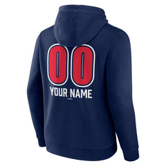Cleveland Guardians Personalized Name & Number Fastball Pullover Hoodie - Navy Hoodies