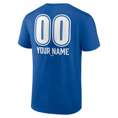 Los Angeles Dodgers Personalized Name & Number Fastball T-Shirt - Royal T-shirts