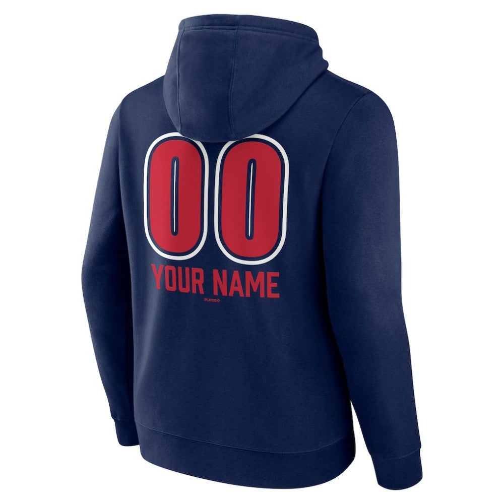 Minnesota Twins Personalized Name & Number Fastball Pullover Hoodie - Navy Hoodies