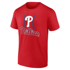 Philadelphia Phillies Personalized Name & Number Fastball T-Shirt - Red T-shirts