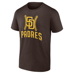 San Diego Padres Personalized Name & Number Fastball T-Shirt - Brown T-shirts